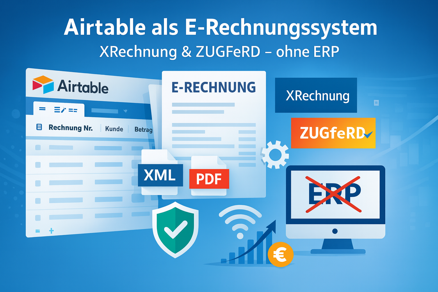 Airtable als E-Rechnungssystem 2026: XRechnung & ZUGFeRD – ohne ERP